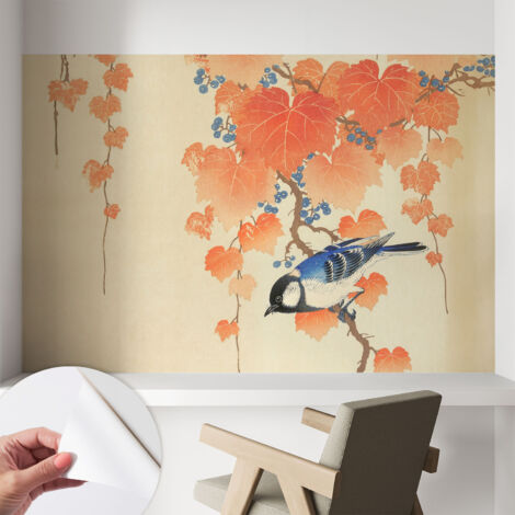 Tapete Selbstklebend - abwaschbar - Tapete mit Motiv - trendige Wanddeko - elegant Fototapete Weinharmonie 104x70 cm (1/5)