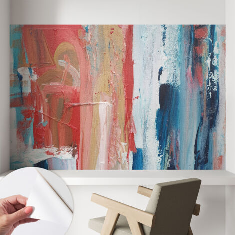 Selbstklebend Tapete modern - Wanddeko für Küche - Klebefolie Wand - luxus Look Farbenfrohe Abstraktionen 104x70 cm (1/5)