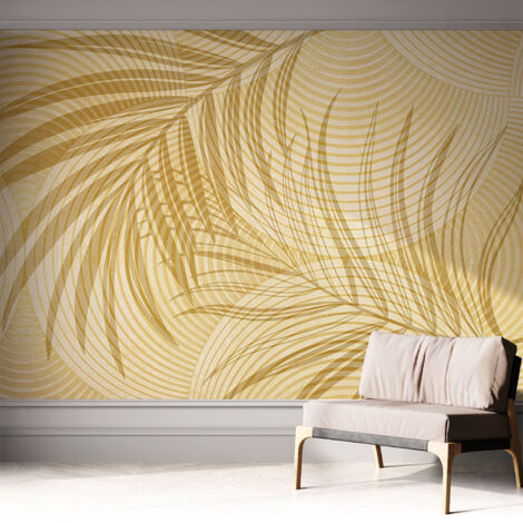 Tapete Selbstklebend - abwaschbar - Tapete mit Motiv - trendige Wanddeko - elegant Fototapete Tropische Eleganz 312x219 cm (1/5)
