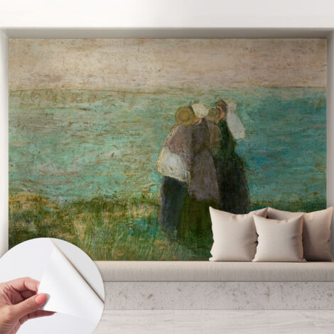 Fototapete Selbstklebend - Büro Wandgestaltung - Wanddekoration Wohnzimmer Reflexion am Meer 208x146 cm
