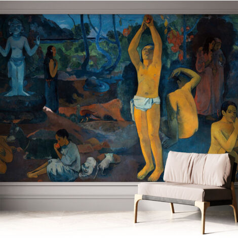 Fototapete Selbstklebend - Büro Wandgestaltung - Wanddekoration Wohnzimmer Tropische Harmonie 312x219 cm (1/5)