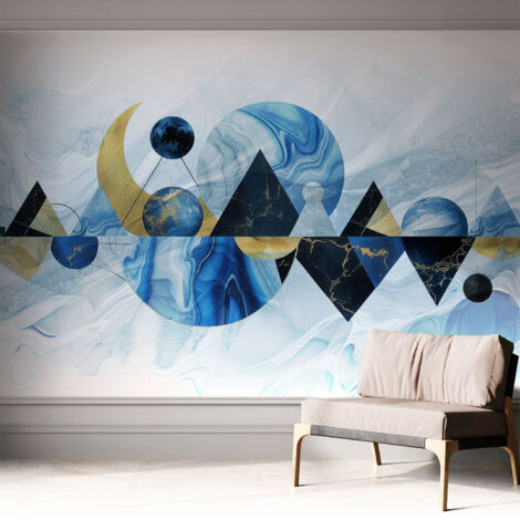 Selbstklebende Tapete - Wanddekoration Wohnzimmer - Tapete Schlafzimmer Kosmische Eleganz 312x219 cm (1/5)