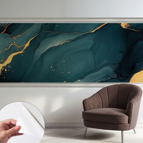 Fototapete Selbstklebend - Wandtattoo - leicht anzubringen - Wandverkleidung Dunkelblaue Abstraktion 250x104 cm (1/5)