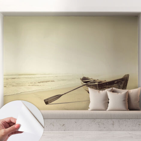 Fototapete Selbstklebend - Wanddekoration - Wandfolie - 3D Tapete Wand - Wohnungsdeko Küstenruhe 208x146 cm (1/5)