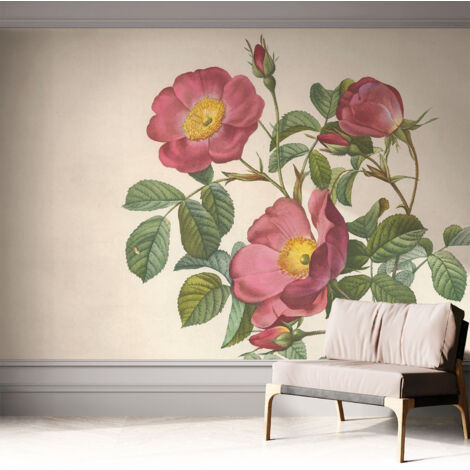 Tapete Selbstklebend - Fototapete mit Motiv - Wandtapete modern - Wandgestaltung Rosenmotiv 312x219 cm (1/5)