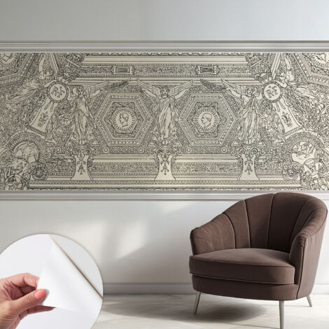 Tapete Selbstklebend - Fototapete mit Motiv - Wandtapete modern - Wandgestaltung Klassisches Ornament 250x104 cm (1/5)