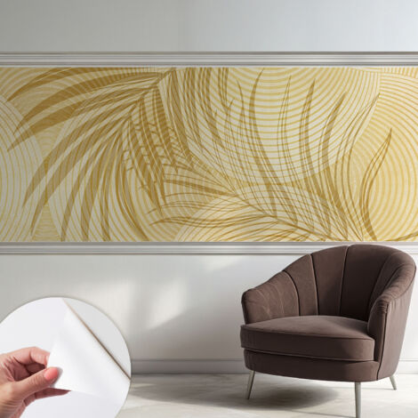 Tapete Selbstklebend - abwaschbar - Tapete mit Motiv - trendige Wanddeko - elegant Fototapete Tropische Eleganz 250x104 cm (1/5)