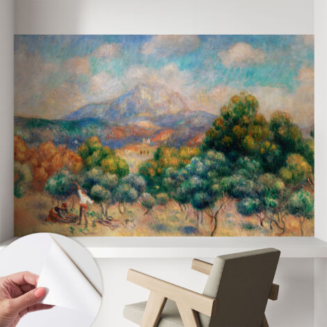 Fototapete Selbstklebend - Wandtattoo - leicht anzubringen - Wandverkleidung Berglandschaft 104x70 cm (1/5)