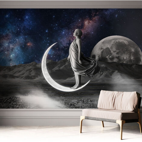 Fototapete Selbstklebend - trendige Wanddeko - Schlafzimmer - Wohnzimmer Nächtliche Träume 312x219 cm (1/5)