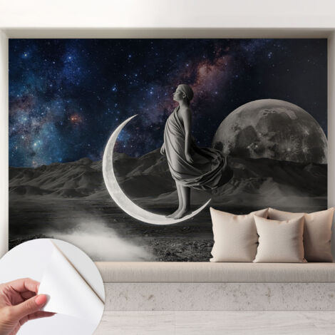 Fototapete Selbstklebend - trendige Wanddeko - Schlafzimmer - Wohnzimmer Nächtliche Träume 208x146 cm (1/5)