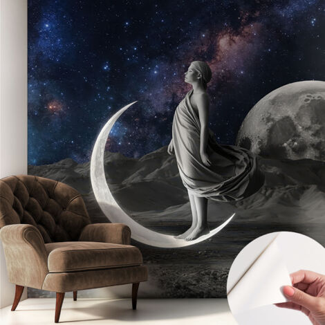 Fototapete Selbstklebend - trendige Wanddeko - Schlafzimmer - Wohnzimmer Nächtliche Träume 250x250 cm (1/5)