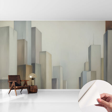 Tapete Selbstklebend - modernes Design - Wohnungsdeko - geruchslos - langlebig Stadthochhäuser 416x254 cm (1/5)