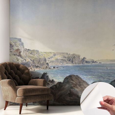 Tapete Selbstklebend - Fototapete mit Motiv - Wandtapete modern - Wandgestaltung Ruhige Küste 250x250 cm (1/5)