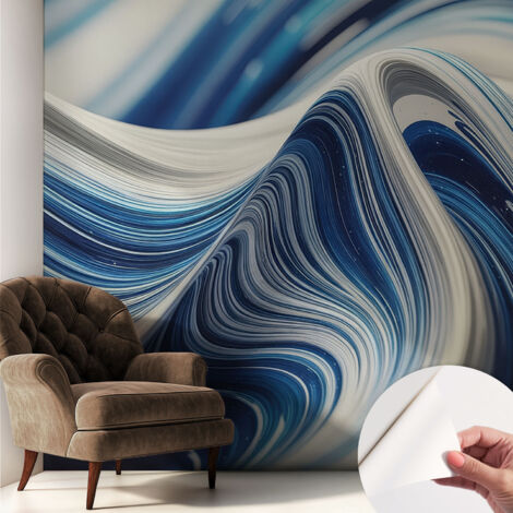 Selbstklebend Tapete modern - Wanddeko für Küche - Klebefolie Wand - luxus Look Harmonische Abstraktion 250x250 cm (1/5)
