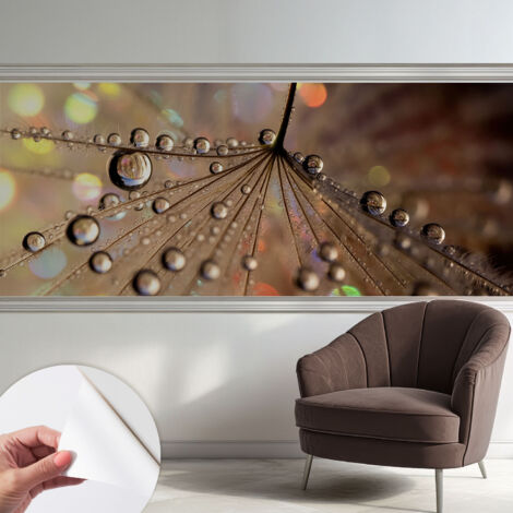 Tapete Selbstklebend - abwaschbar - trendige Wanddeko - elegant Fototapete Perlende Tropfen 250x104 cm (1/5)