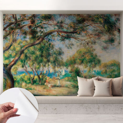 Fototapete Selbstklebend - Büro Wandgestaltung - Wanddekoration Wohnzimmer Küstenlandschaft 208x146 cm (1/5)