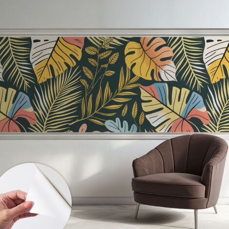 Fototapete Selbstklebend - Wandtattoo - leicht anzubringen - Wandverkleidung Tropische Energie 250x104 cm (1/5)