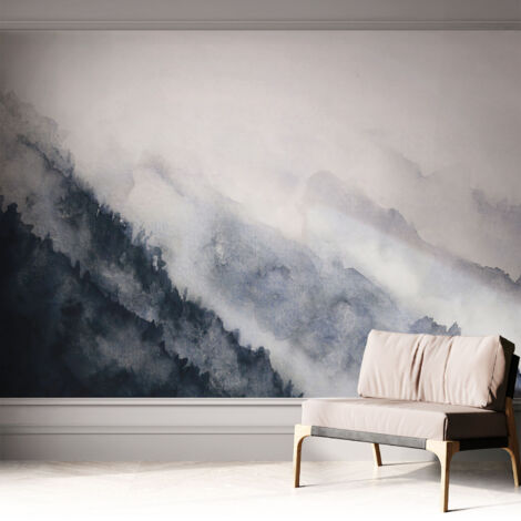 Fototapete Selbstklebend - Wanddekoration - Wandfolie - 3D Tapete Wand - Wohnungsdeko Bergnebel 312x219 cm (1/5)