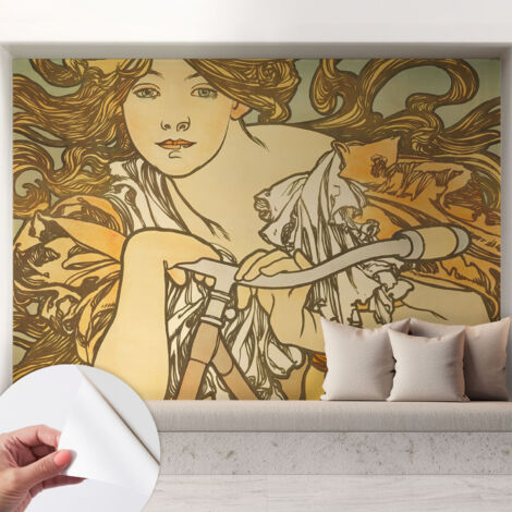 Fototapete Selbstklebend - trendige Wanddeko - Schlafzimmer - Wohnzimmer Frühlingseleganz 208x146 cm (1/5)