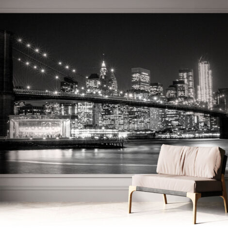 Fototapete Selbstklebend - Wanddekoration - Wandfolie - 3D Tapete Wand - Wohnungsdeko Nachtpanorama 312x219 cm (1/5)