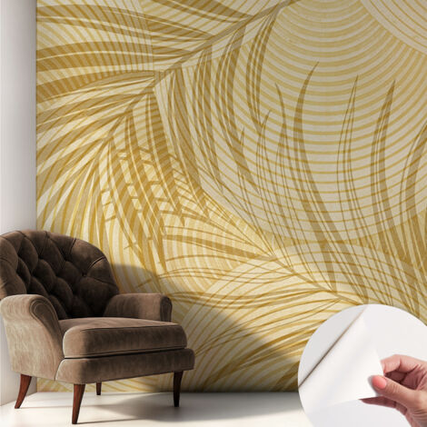 Tapete Selbstklebend - abwaschbar - Tapete mit Motiv - trendige Wanddeko - elegant Fototapete Tropische Eleganz 250x250 cm (1/5)