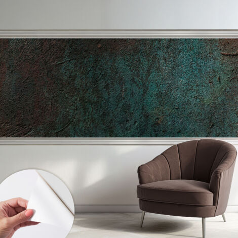 Selbstklebend Tapete modern - Wanddeko für Küche - Klebefolie Wand - luxus Look Rustikale Oberfläche 250x104 cm (1/5)