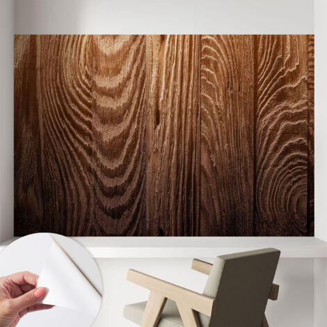 Tapete Selbstklebend - modernes Design - Wohnungsdeko - geruchslos - langlebig Holzmaserung 104x70 cm