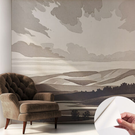 Tapete Selbstklebend - Fototapete mit Motiv - Wandtapete modern - Wandgestaltung Ruhige Landschaft 250x250 cm (1/5)