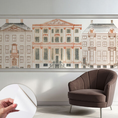 Tapete Selbstklebend - Fototapete mit Motiv - Wandtapete modern - Wanddeko Klassische Gebäude 250x104 cm