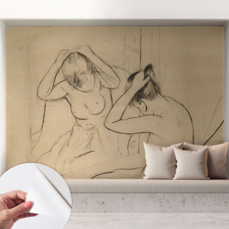 Fototapete Selbstklebend - Wandtattoo - leicht anzubringen - Wandverkleidung Künstlerische Eleganz 208x146 cm (1/5)