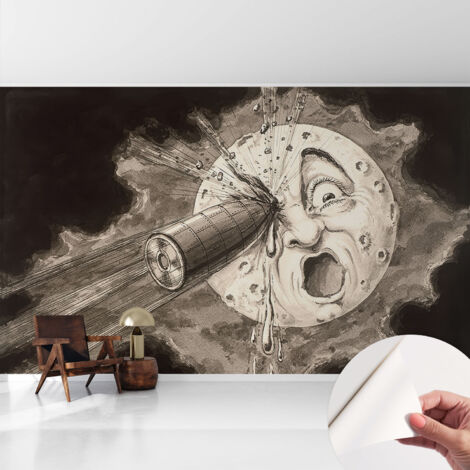 Tapete Selbstklebend - Wandtapete modern - Tapete mit Motiv - Tapete Schlafzimmer Kosmische Kollision 416x254 cm (1/5)