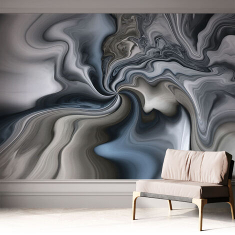 Fototapete Selbstklebend - trendige Wanddeko - Schlafzimmer - Wohnzimmer Wirbelnde Wolken 312x219 cm (1/5)