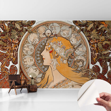 Tapete Selbstklebend - abwaschbar - trendige Wanddeko - elegant Fototapete Zodiac-Eleganz 416x254 cm (1/5)