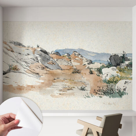 Fototapete Selbstklebend - Wandtattoo - leicht anzubringen - Wandverkleidung Felslandschaft 152x104 cm (1/5)