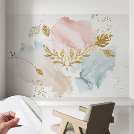 Selbsthaftend Tapete für Wohnzimmer Schlafzimmer Küche - Wanddekoration Botanischer Charme 104x70 cm