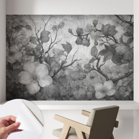 Tapete Selbstklebend - Fototapete mit Motiv - Wandtapete modern - Wandgestaltung Blütenzweig 104x70 cm (1/5)