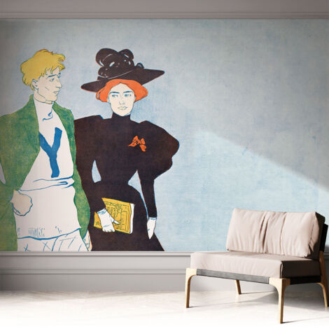 Tapete Selbstklebend - modernes Design - Wohnungsdeko - geruchslos - langlebig Retro-Stil 312x219 cm (1/5)