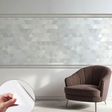 Tapete Selbstklebend - modernes Design - Wohnungsdeko - geruchslos - langlebig Graues Muster 250x104 cm
