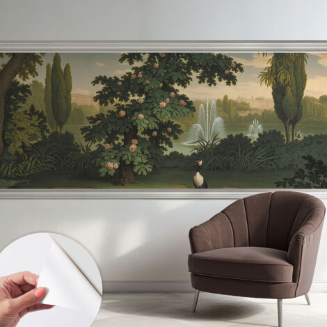 Tapete Selbstklebend - modernes Design - Wohnungsdeko - geruchslos - langlebig Naturgarten 250x104 cm