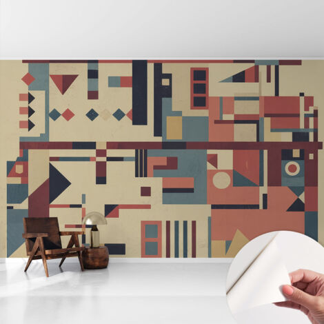 Selbstklebend Tapete modern - Wanddeko für Küche - Klebefolie Wand - luxus Look Abstrakte Komposition 416x254 cm (1/5)