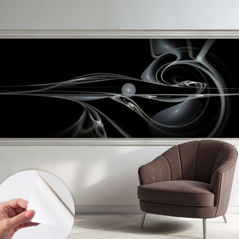 Fototapete Selbstklebend - Wandtattoo - leicht anzubringen - Wandverkleidung Fließende Linien 250x104 cm (1/5)