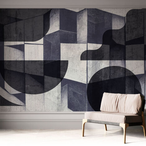Fototapete Selbstklebend - Wandtattoo - leicht anzubringen - Wandverkleidung Geometrische Symmetrie 312x219 cm