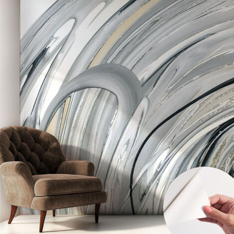 Tapetet Klebetapete für Wohnzimmer Schlafzimmer Küche - Wanddekoration Abstrakter Marmor 250x250 cm (1/5)