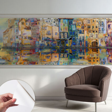 Selbstklebend Tapete - abwaschbar - Raumgestaltung  Schlafzimmer Wohnzimmer Tapete Magische Stadt 250x104 cm (1/5)