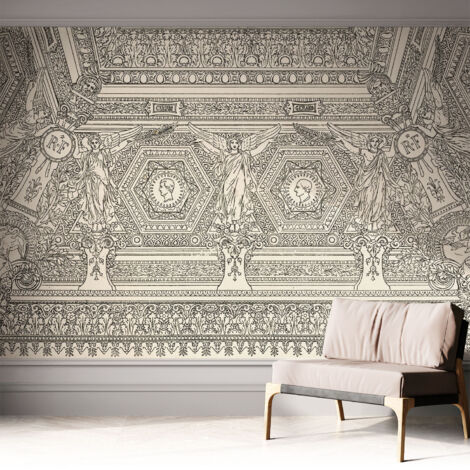 Tapete Selbstklebend - Fototapete mit Motiv - Wandtapete modern - Wandgestaltung Klassisches Ornament 312x219 cm (1/5)