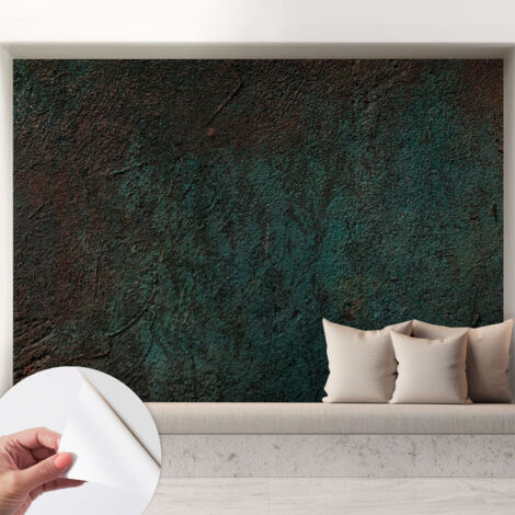 Selbstklebend Tapete modern - Wanddeko für Küche - Klebefolie Wand - luxus Look Rustikale Oberfläche 208x146 cm