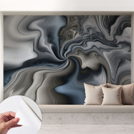 Fototapete Selbstklebend - trendige Wanddeko - Schlafzimmer - Wohnzimmer Wirbelnde Wolken 208x146 cm (1/5)