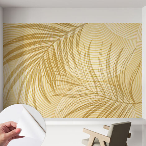 Tapete Selbstklebend - abwaschbar - Tapete mit Motiv - trendige Wanddeko - elegant Fototapete Tropische Eleganz 152x104 cm (1/5)