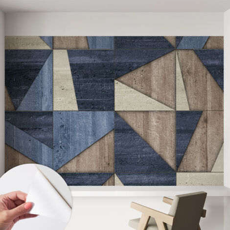 Selbstklebend Tapete modern - Wanddeko für Küche - Klebefolie Wand - luxus Look Geometrische Muster 152x104 cm (1/5)