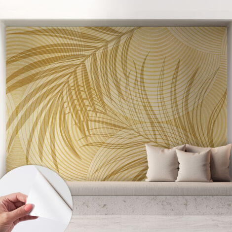 Tapete Selbstklebend - abwaschbar - Tapete mit Motiv - trendige Wanddeko - elegant Fototapete Tropische Eleganz 208x146 cm (1/5)